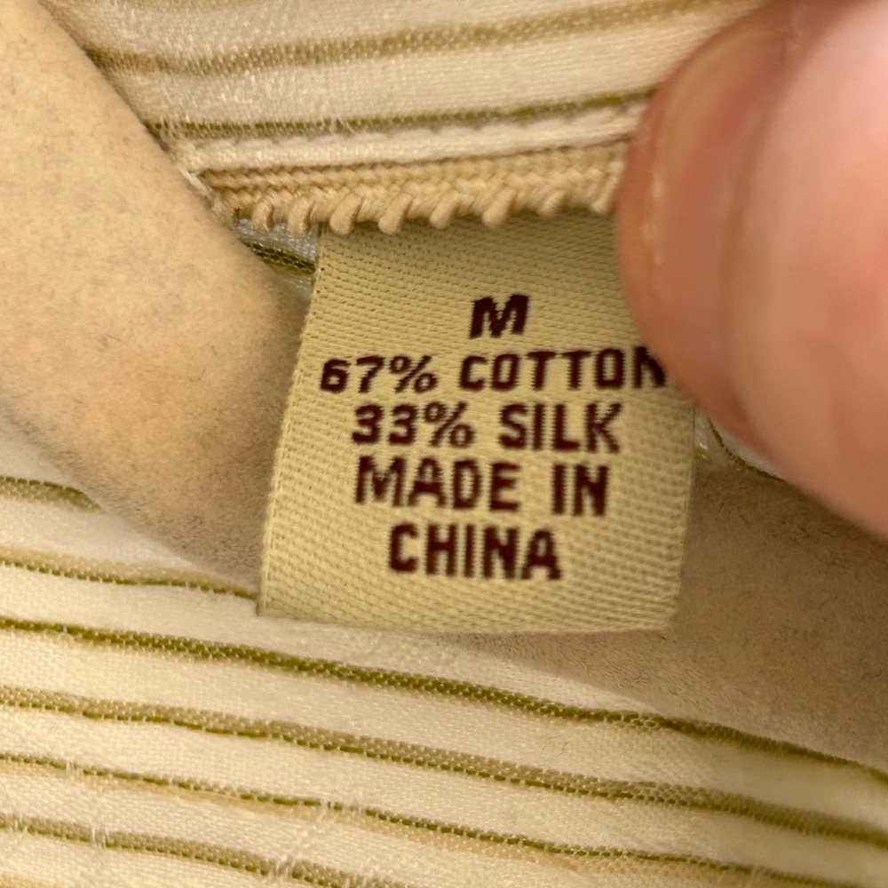 Tommy Bahama Men’s Silk Blend Embroidered Shirt Medium‎ - Picture 9 of 13